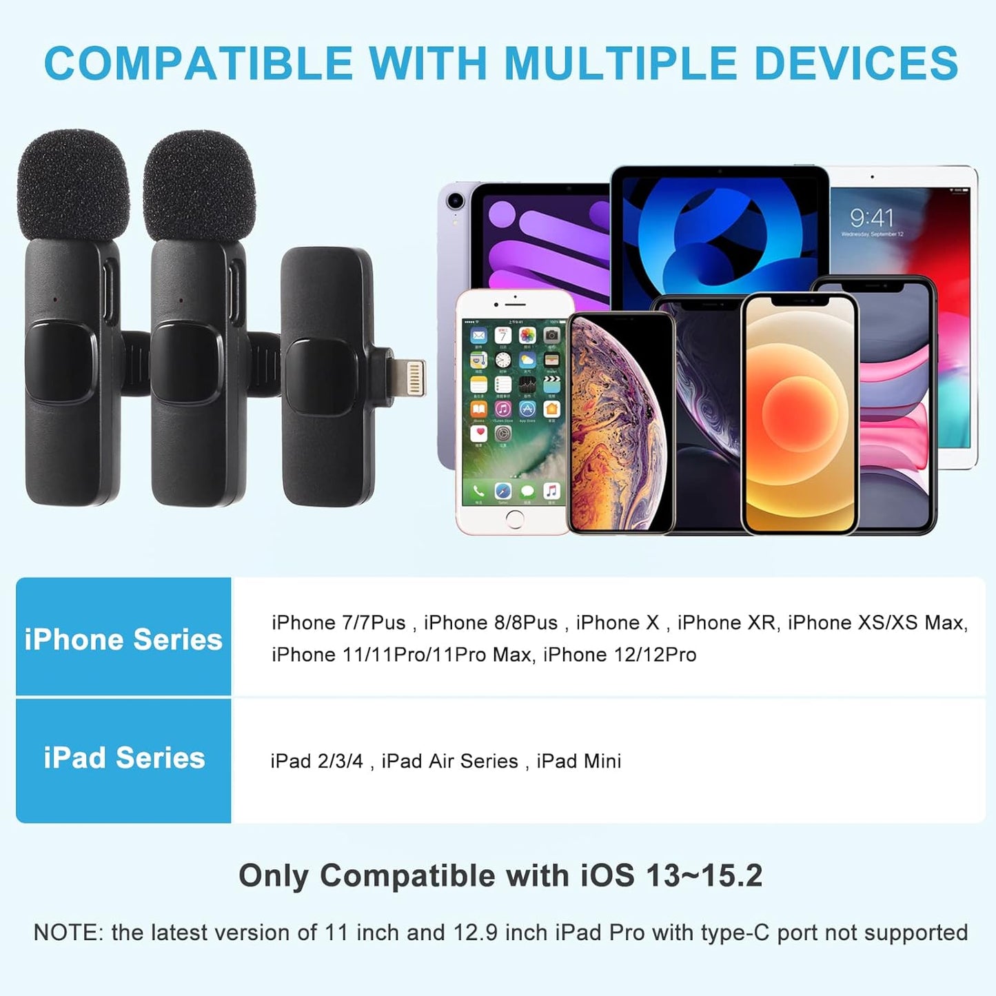 Microfono Portatil Inalambrico K9