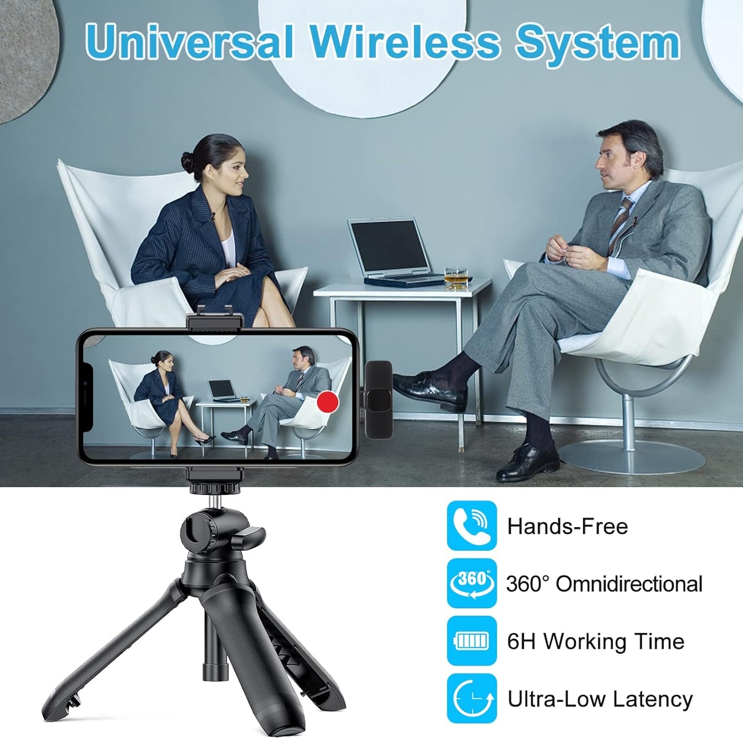 Microfono Portatil Inalambrico K9