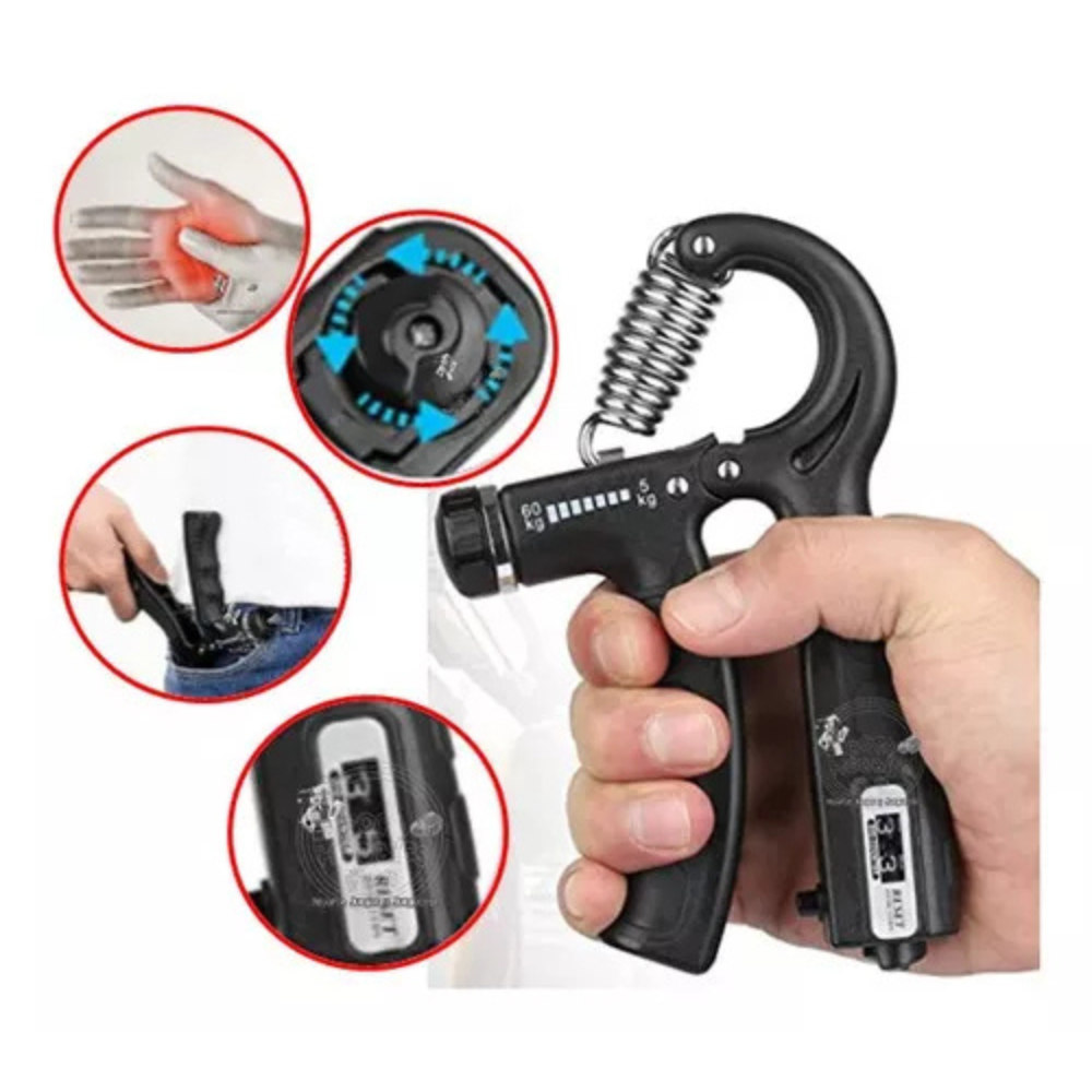 Tensor Hand Grip 60 Kg Contador Fortalec