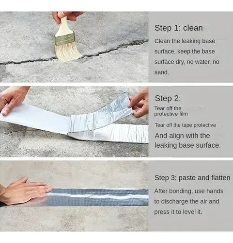 CINTA DE ALUMINIO DE BUTILO  5CM X 1M